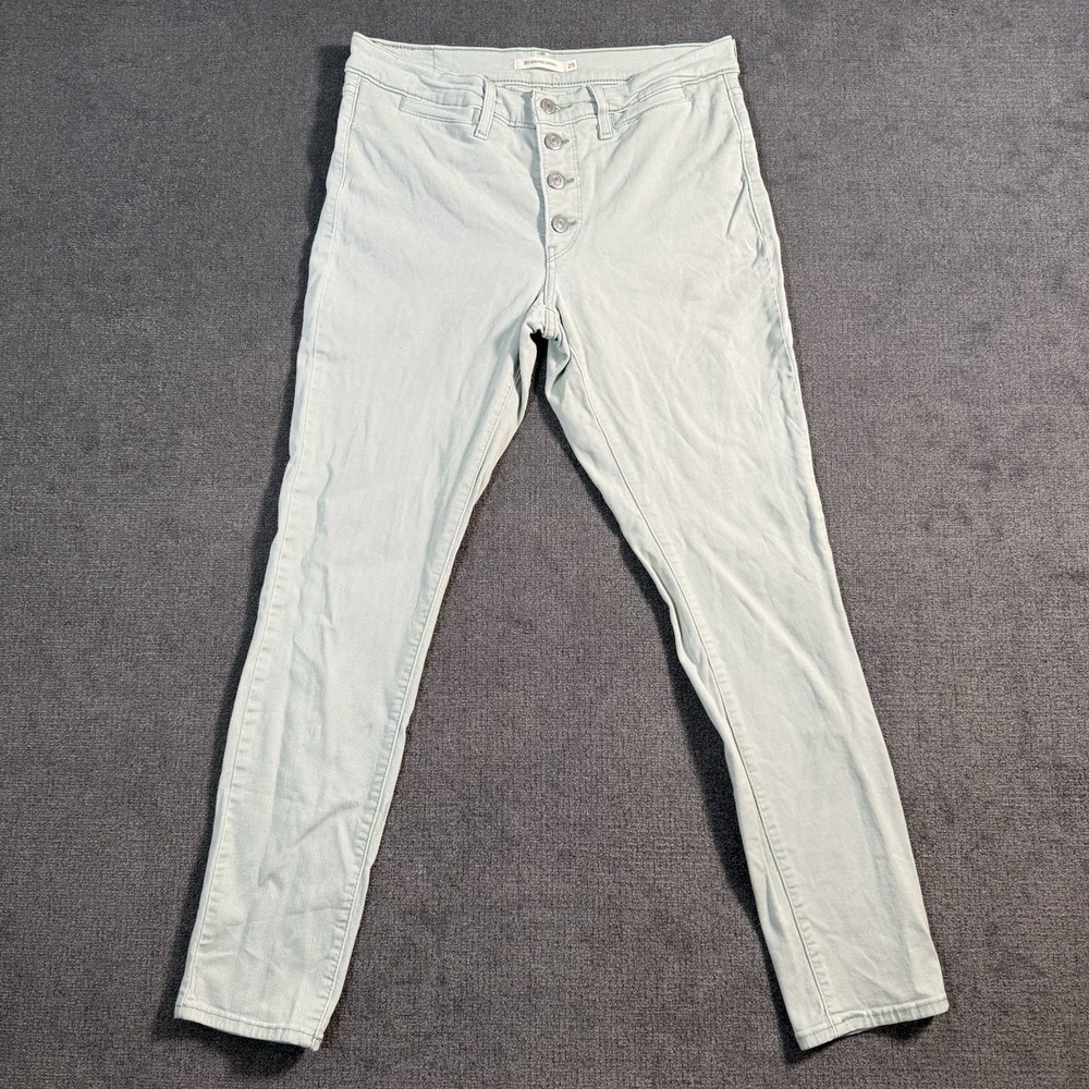 Levi's 311 Jeans Women's Size 29x30 Shaping Skinny Teal Light Wash Denim